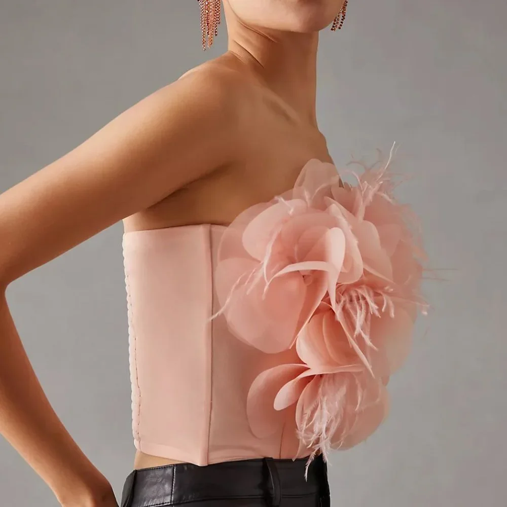 HTF Mare Mare x Anthropologie 3-D Floral Corset - Picture 7 of 9